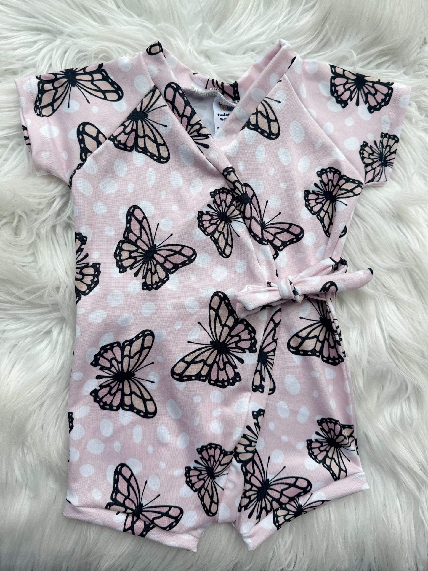 9-12m short sleeve shorts kimono romper