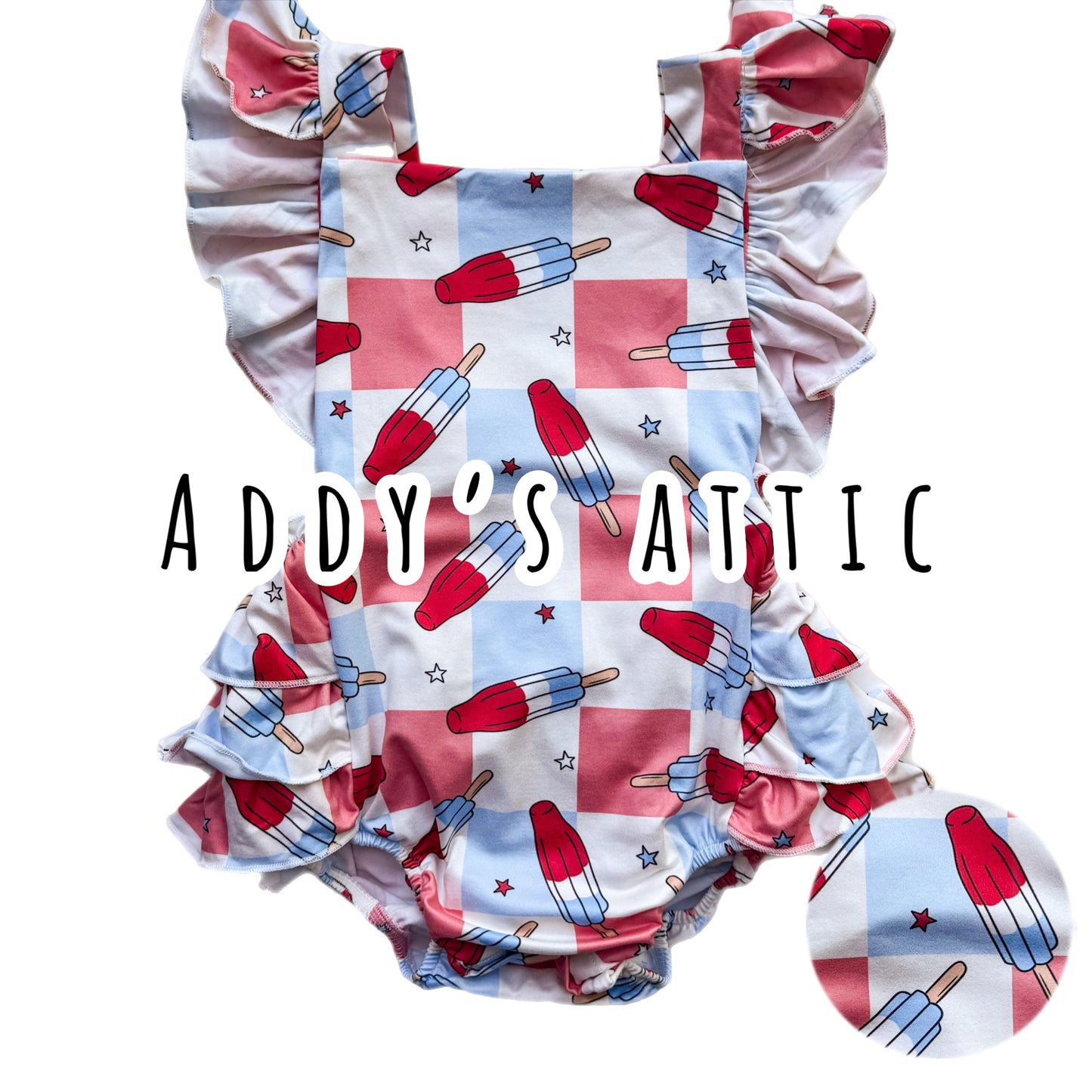Groovy Bomb Pops Romper