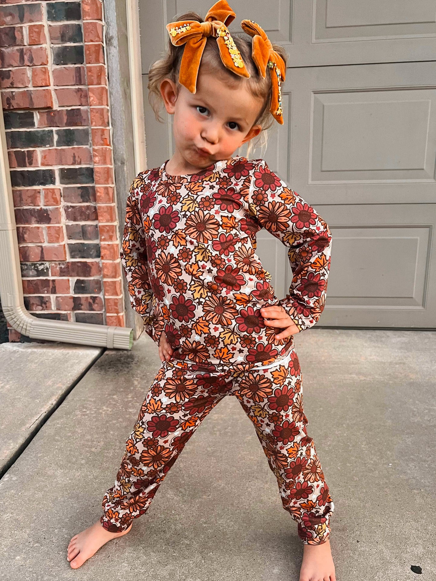 Thanksgiving Floral Lounge Set