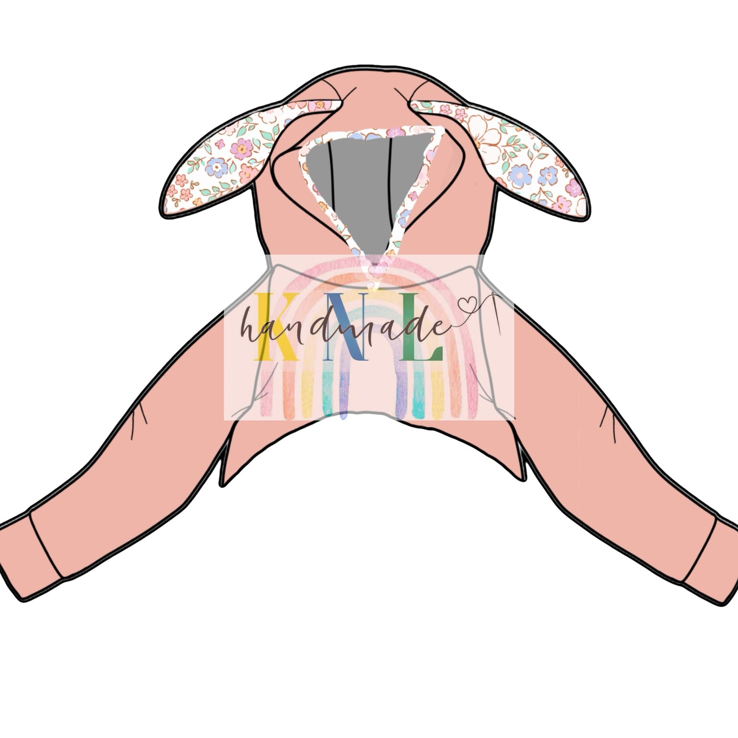 Honey Sweater with Hood + Bunny Ears