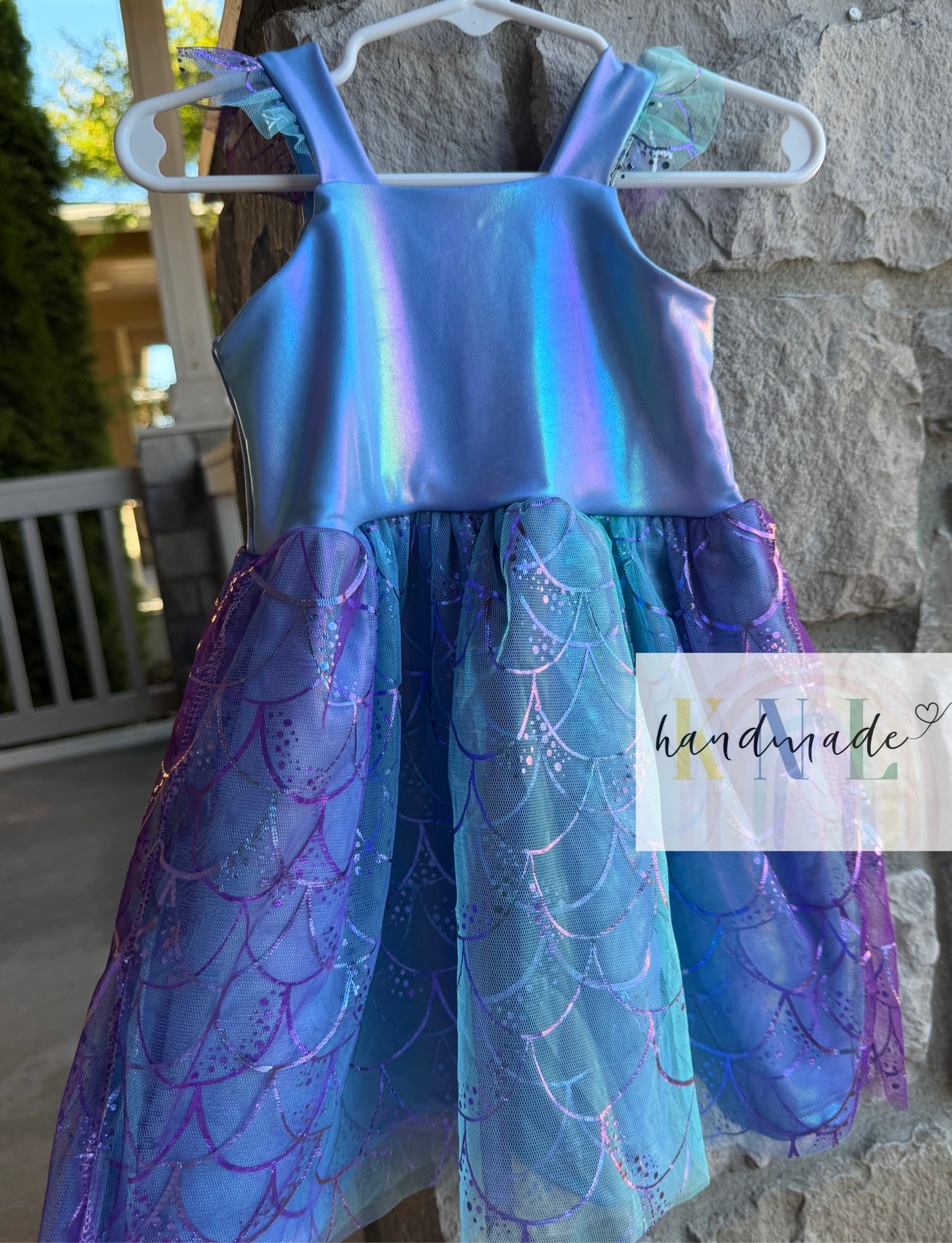 12-18m dress with tulle * ruffle RTS