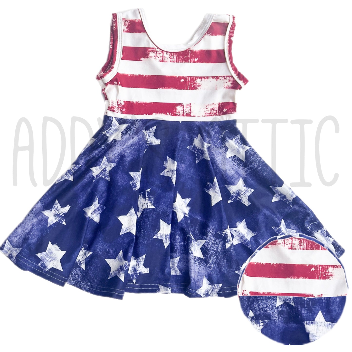 6-12m Stars and Stripes Twirl