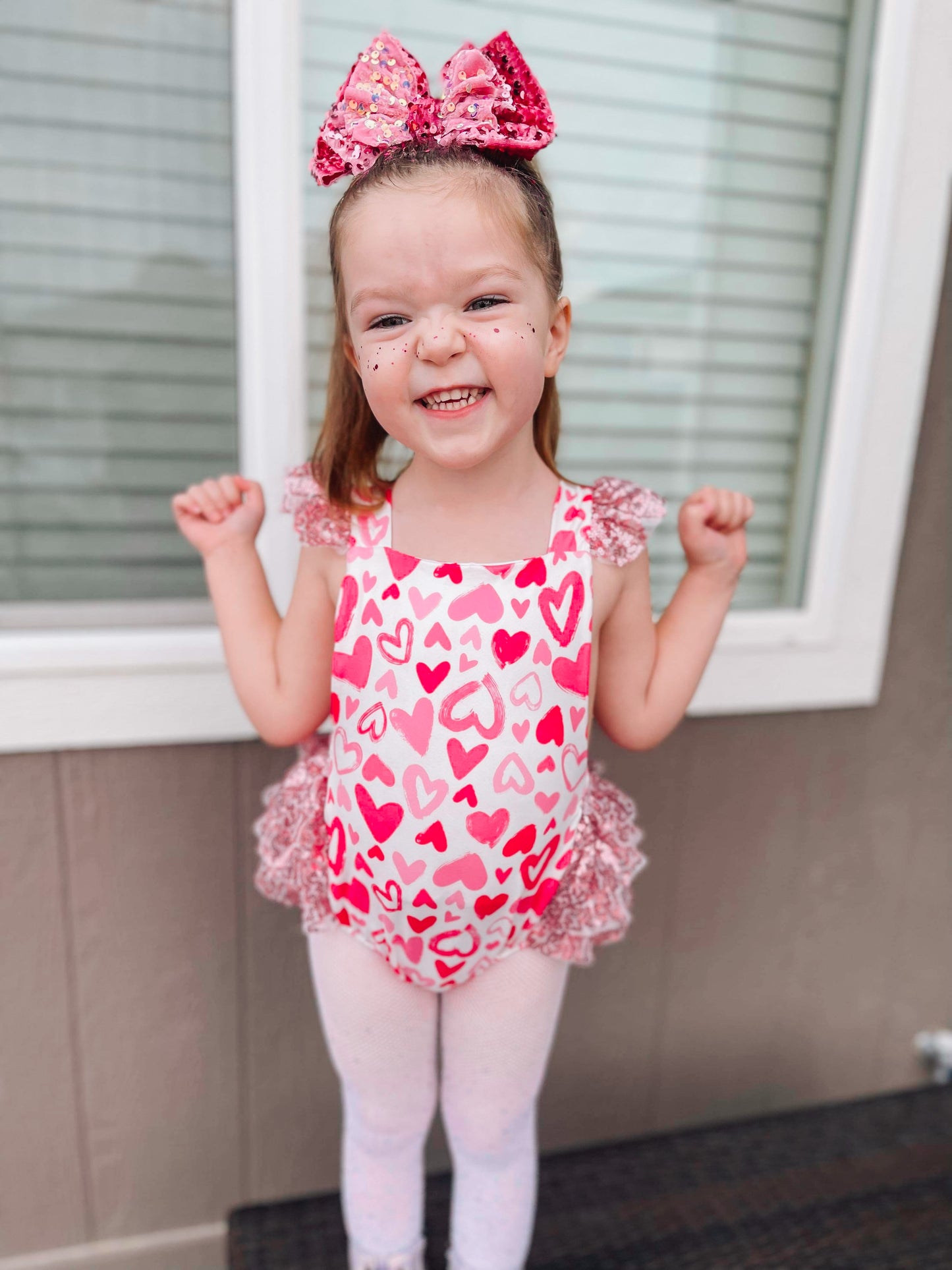 Sweetheart Sequin Romper