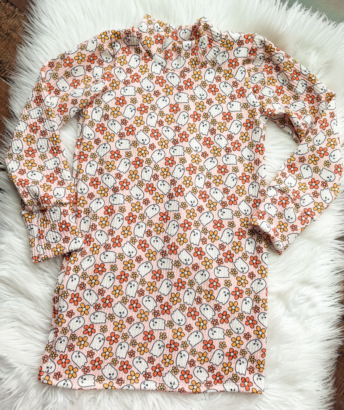 7y mock neck tshirt dress RTS