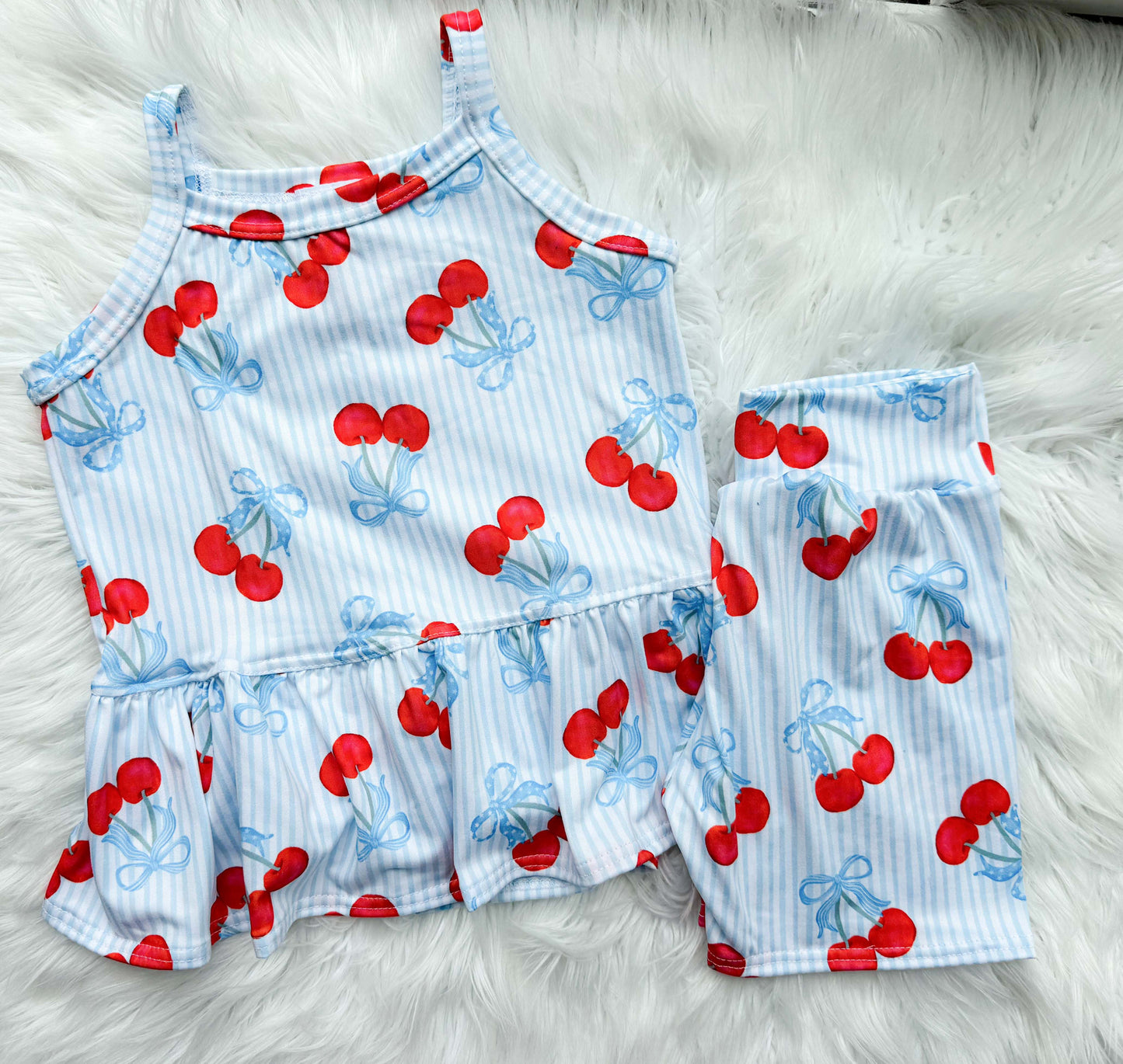 6-7y peplum + biker set RTS
