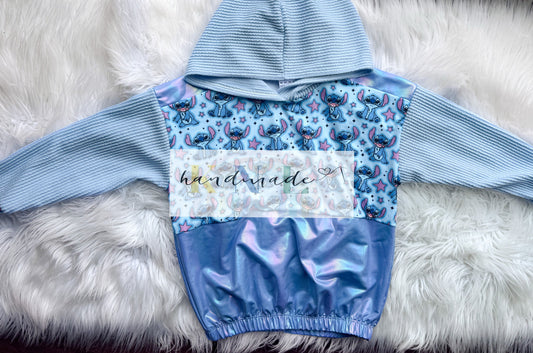 6y color block hoodie