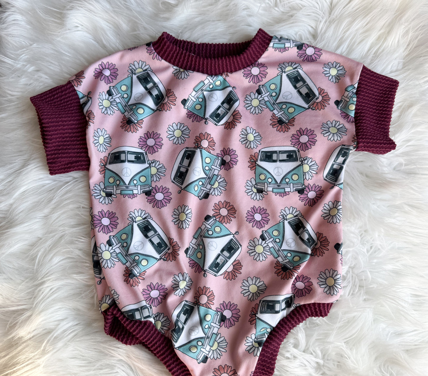 9-12m romper with snaps RTS