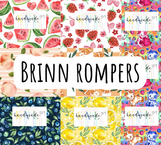 Fruits- Brinn Rompers