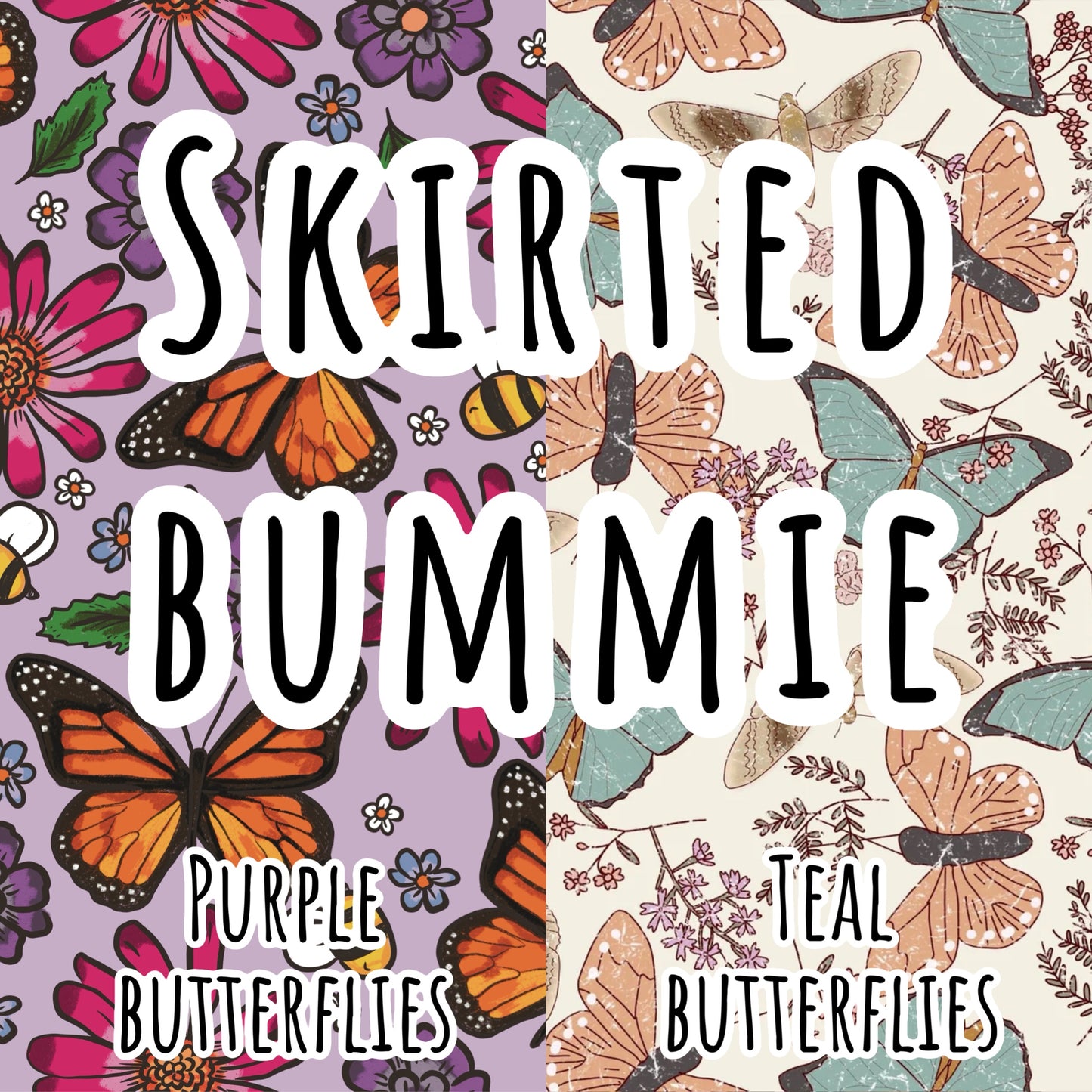 Skirted Bummies- Butterfly Drop