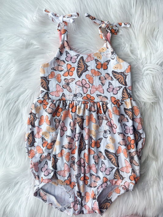 12-18m tie strap romper RTS