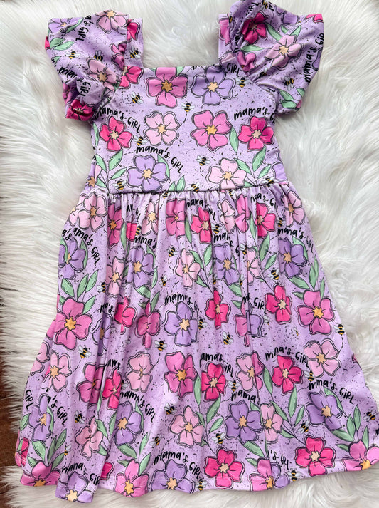 6y Wesly Dress with Puff Sleeves