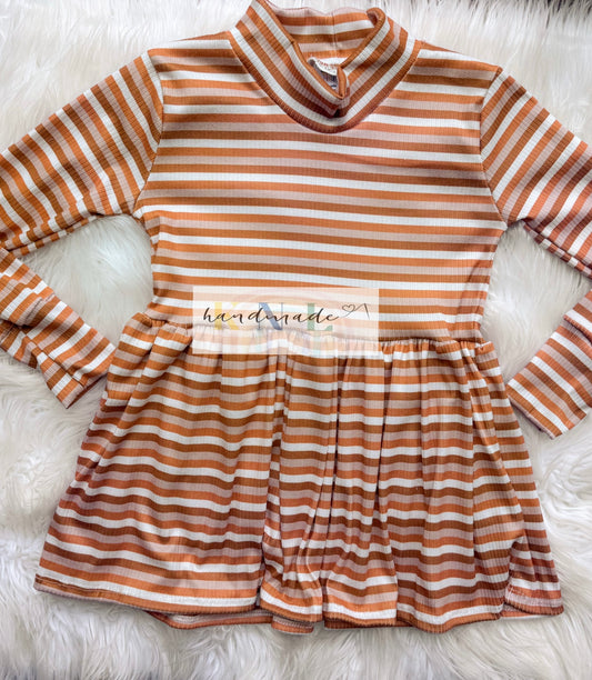 5t mock neck peplum RTS