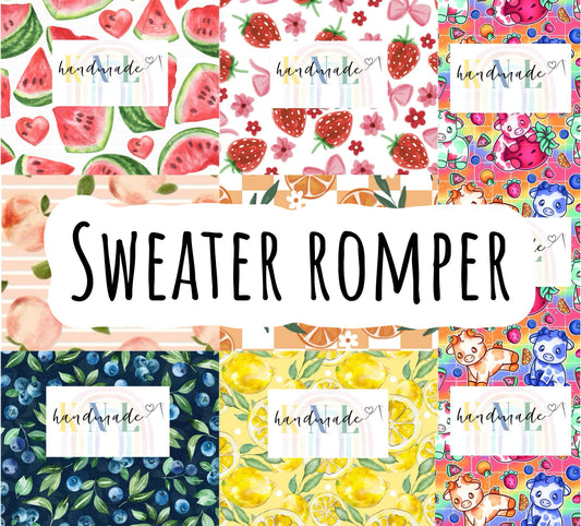 Fruits- Sweater Rompers
