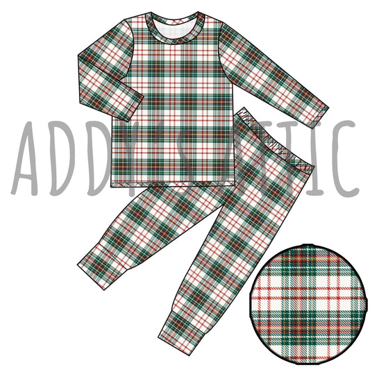 Christmas Plaid Lounge Set