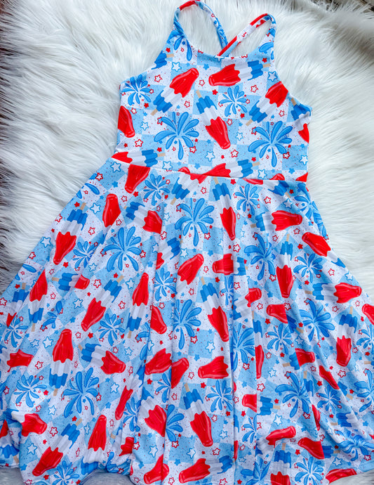 7/8 criss cross strap twirl RTS
