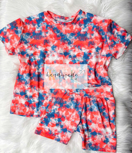 6y slouchy tee and biker set RTS