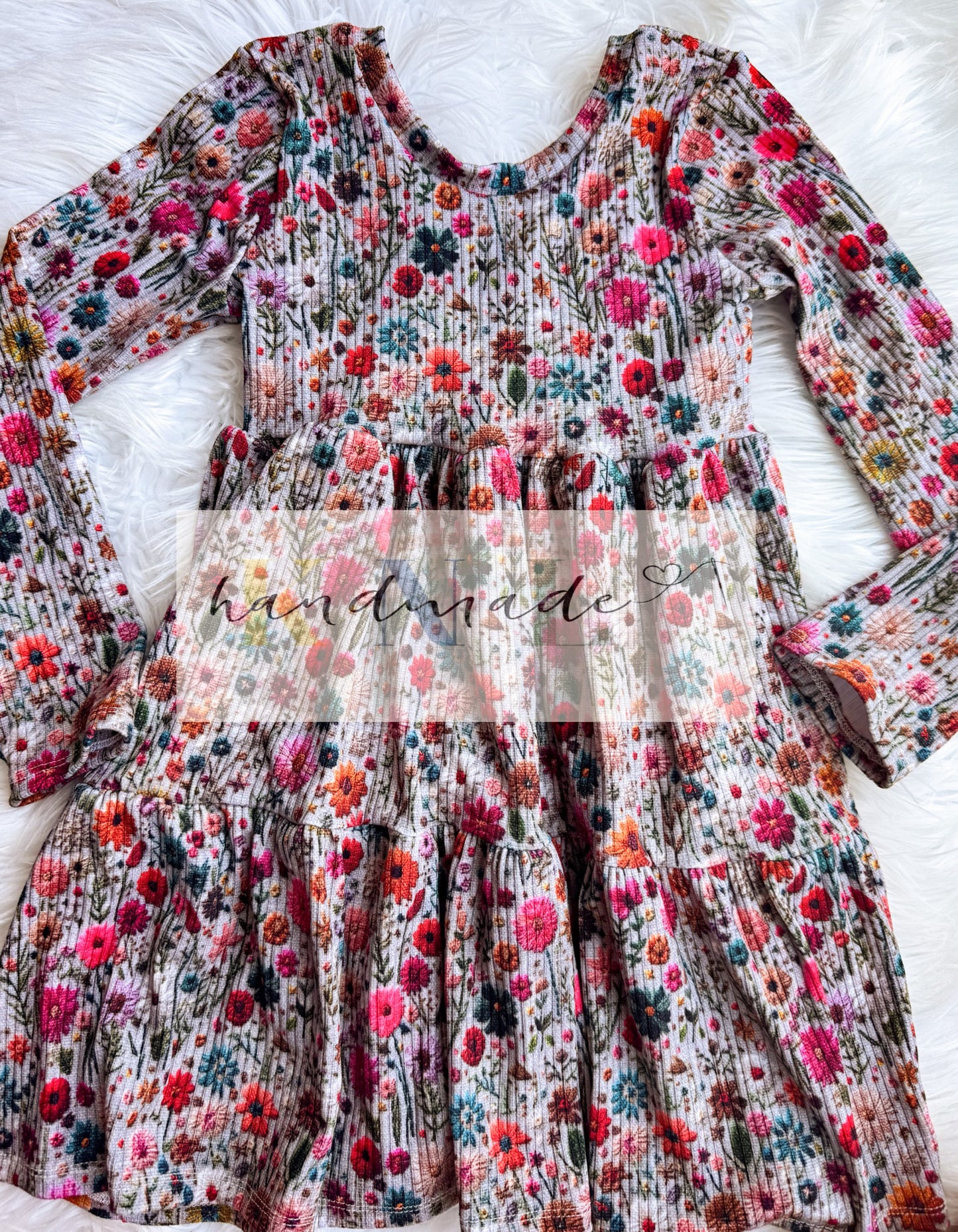 5t tiered dress(ribbed bamboo) RTS