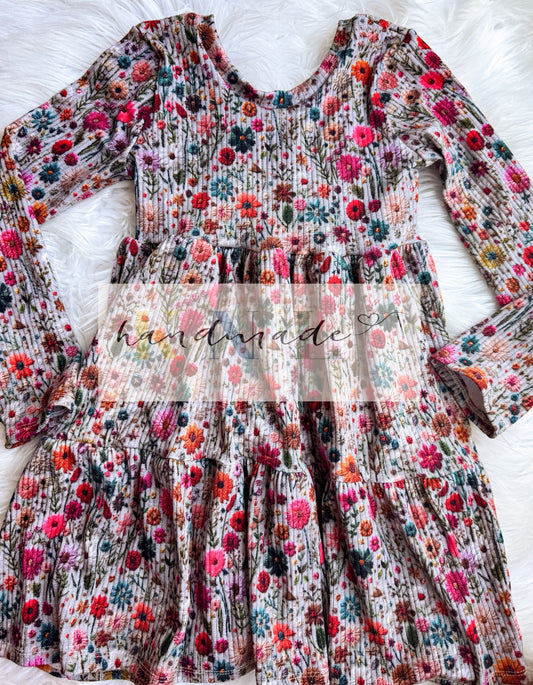 5t tiered dress(ribbed bamboo) RTS