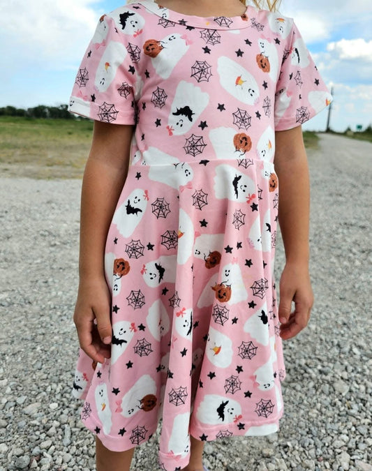 1-2t pink boo twirl