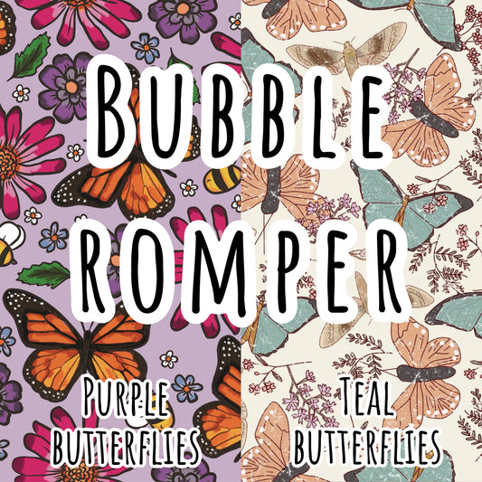 Bubble Rompers- Butterfly Drop