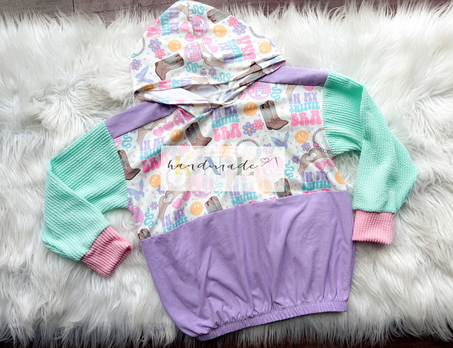 7-8 color block hoodie