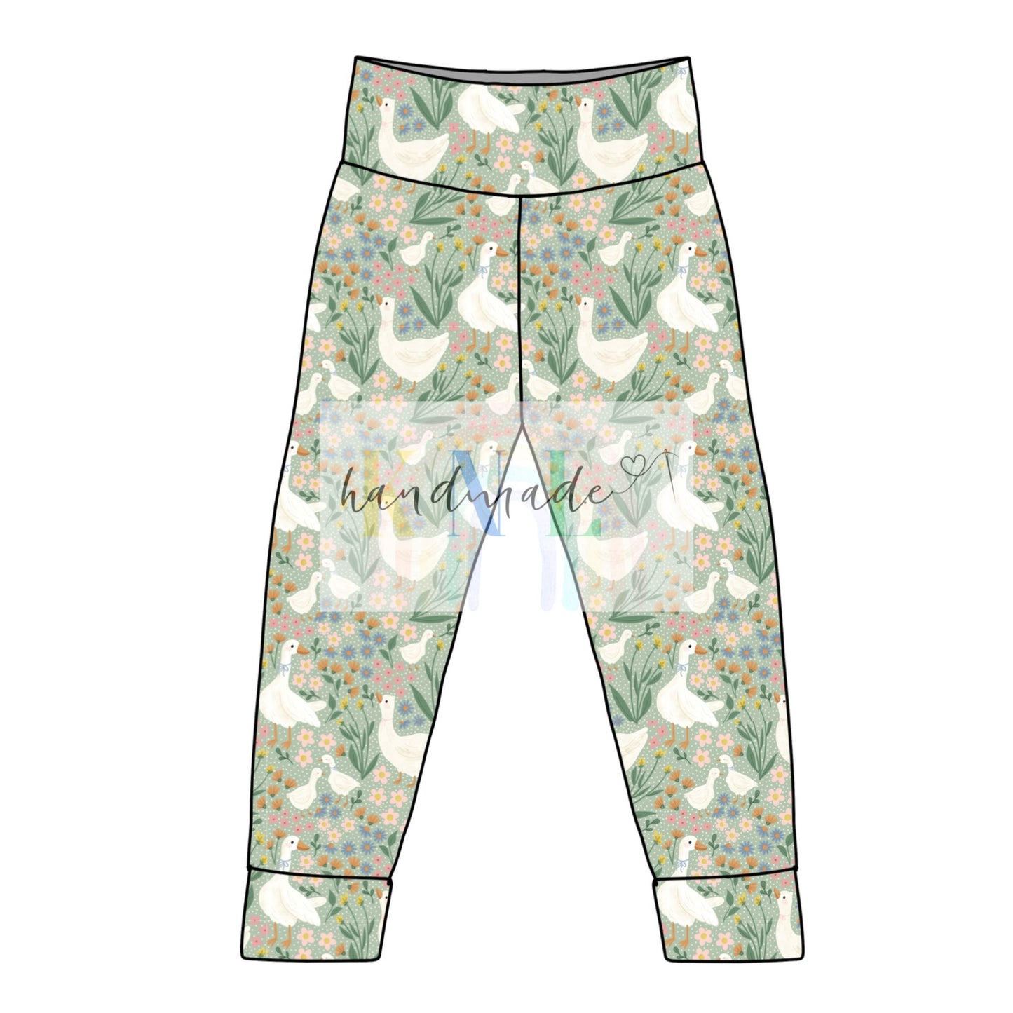 Floral Goose Leggings