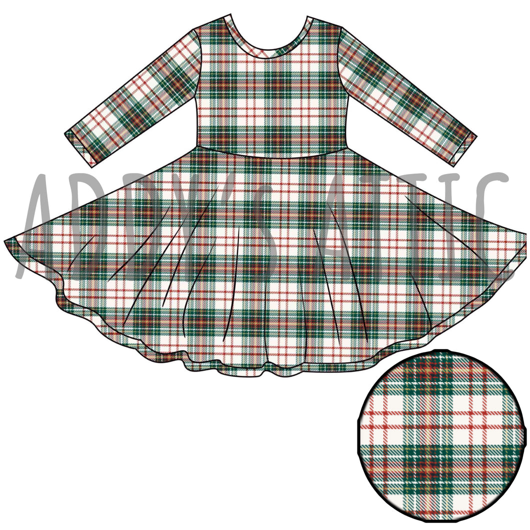 Christmas Plaid Twirl