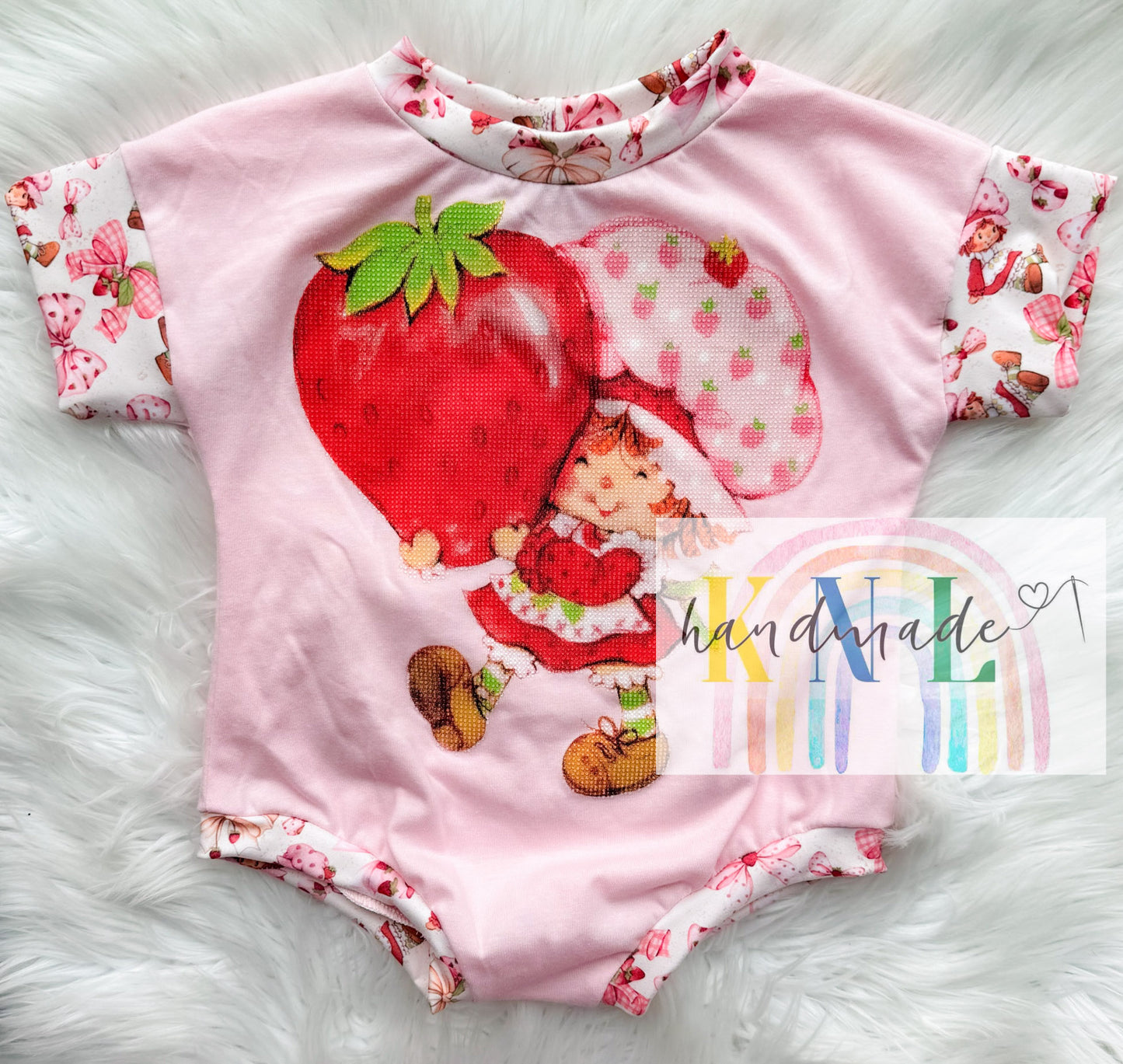 3-6m upcycle sweater romper (short sleeve)