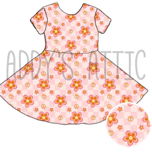 Retro Groovy Princess Dress