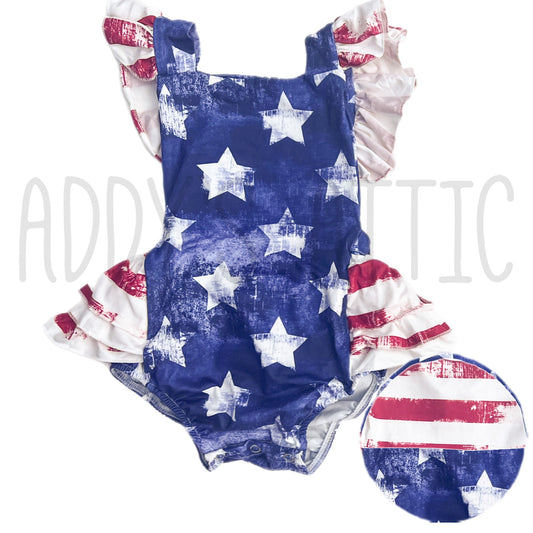 Star Spangled & Sassy Romper🇺🇸