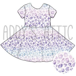 Pastel Leopard Princess Dress