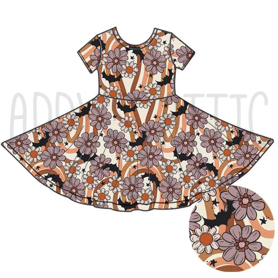 Batty Floral Princess Dress