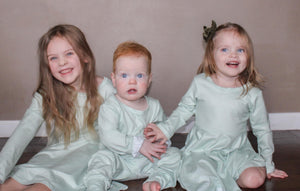 Sage Princess Dress Long Sleeve