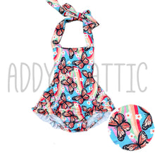 Load image into Gallery viewer, Rainbow Butterflies Romper