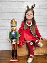 Load image into Gallery viewer, Santa Baby Velvet Princess Dress