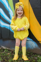 Load image into Gallery viewer, Yellow Sweater Romper