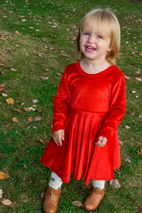 Santa Baby Velvet Princess Dress
