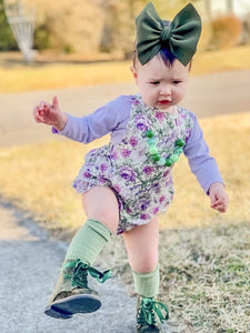 Olive Angelina Floral Romper