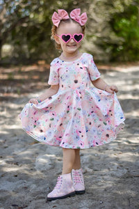 Pastel Floral Princess Dress