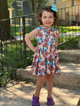 Load image into Gallery viewer, Rainbow Butterflies Princess Dress