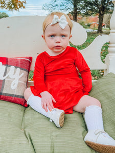 Santa Baby Velvet Princess Dress