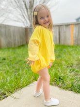 Load image into Gallery viewer, Yellow Sweater Romper