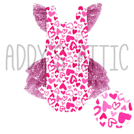 Sweetheart Sequin Romper
