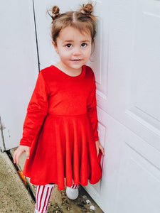 Santa Baby Velvet Princess Dress