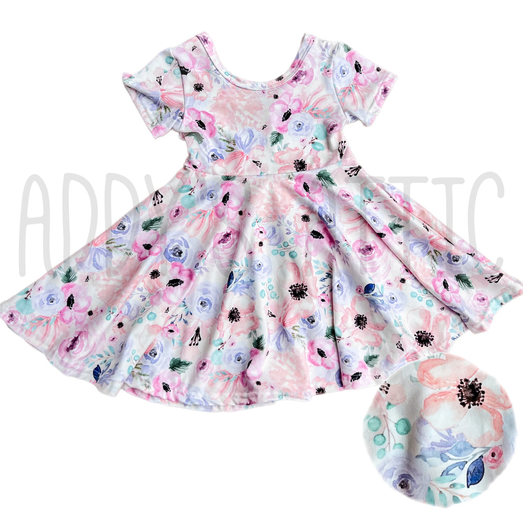 Pastel Floral Princess Dress