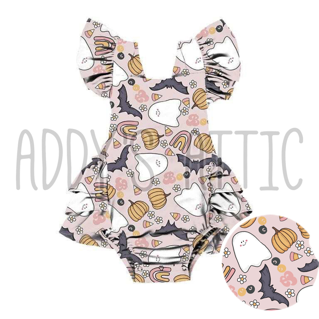 Pink Boo Romper