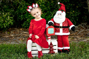 Santa Baby Velvet Princess Dress