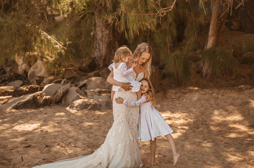 White Lace Princess Dress