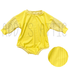 Load image into Gallery viewer, Yellow Sweater Romper