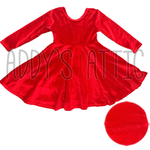 Santa Baby Velvet Princess Dress